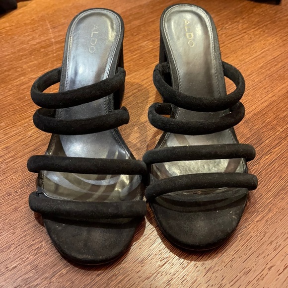 Also black suede strappy mules size 8.5 - Picture 3 of 4
